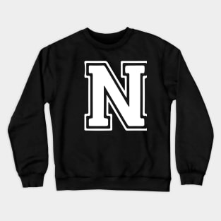 Letter N Crewneck Sweatshirt